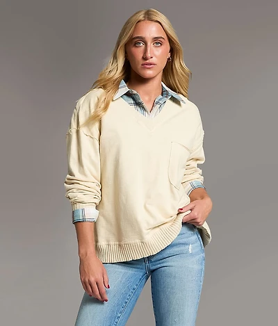 Raw Edge Pullover