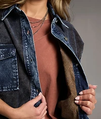 Corduroy Denim Shacket