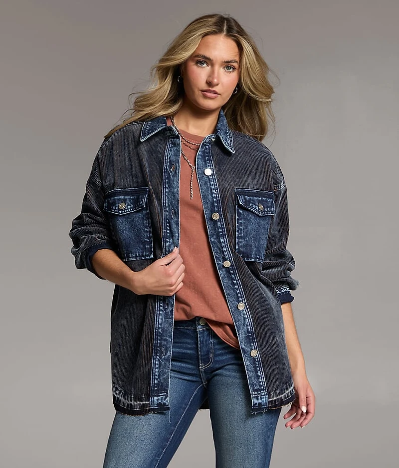 Corduroy Denim Shacket