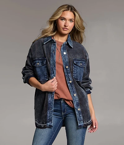 Corduroy Denim Shacket