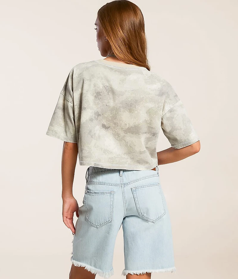 Digi Camo Cropped T-Shirt