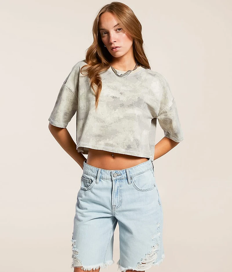 Digi Camo Cropped T-Shirt