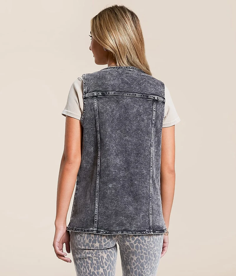 Oversized Denim Vest