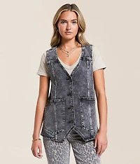 Oversized Denim Vest