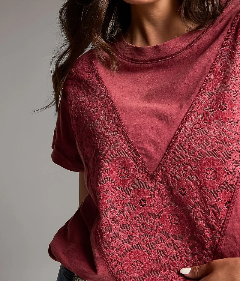 Pieced Lace Top