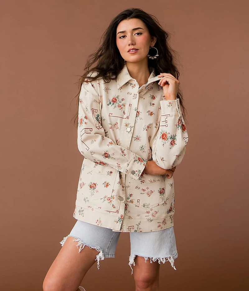 Floral Denim Jacket