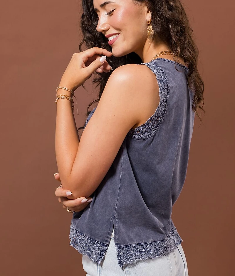 Embroidered Tank Top