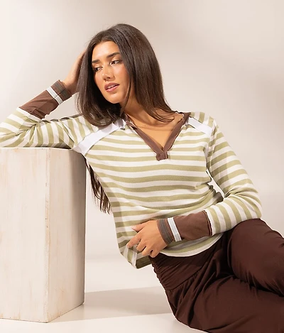 Boundless Edit - Striped Top