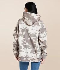 Cow Print Hooded Sweatshirt