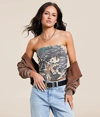 Gilded Intent Camo Tube Top