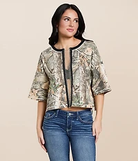 Chain Camo Cropped T-Shirt