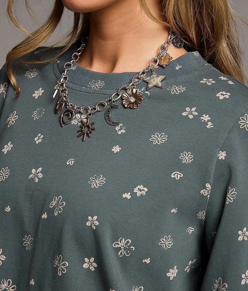 Relaxed Floral Top