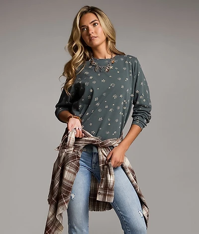 Relaxed Floral Top