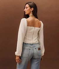 Floral Corset Cropped Top