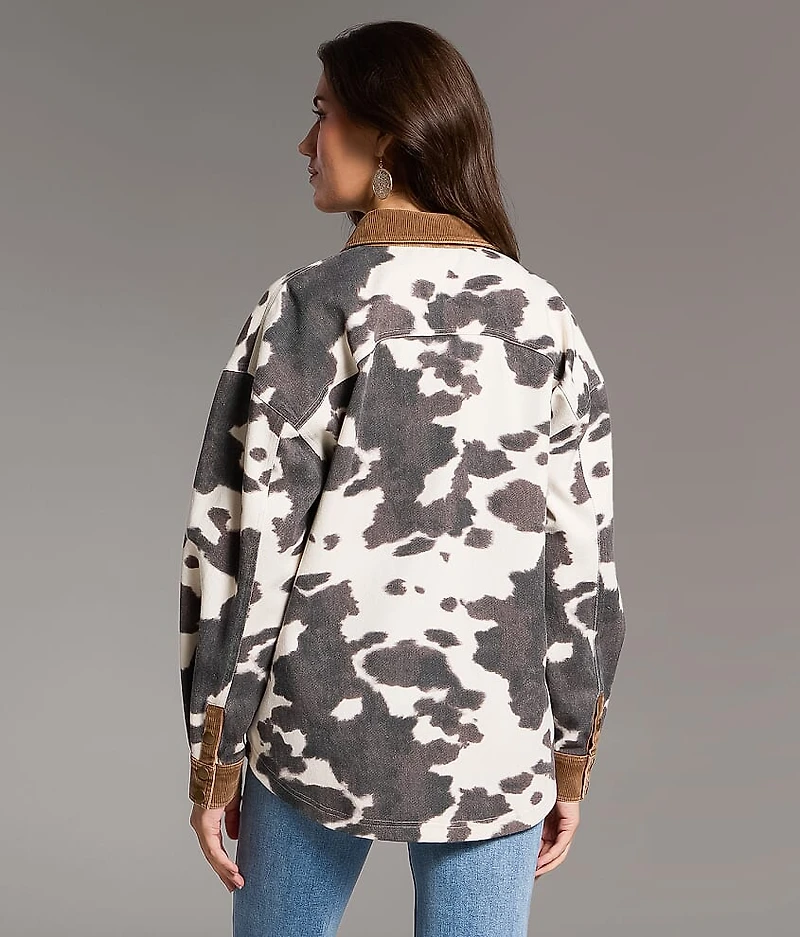 Oversized Cow Shacket