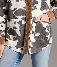 Oversized Cow Shacket