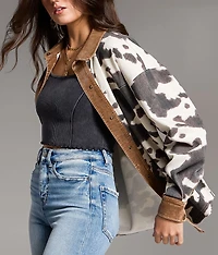 Oversized Cow Shacket
