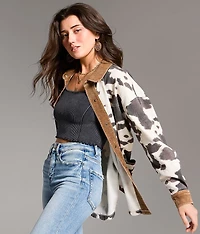 Oversized Cow Shacket