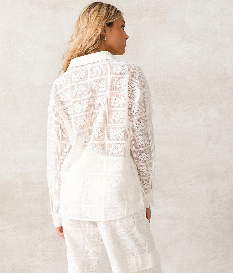 Sheer Lace Blouse