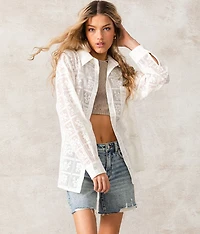 Sheer Lace Blouse