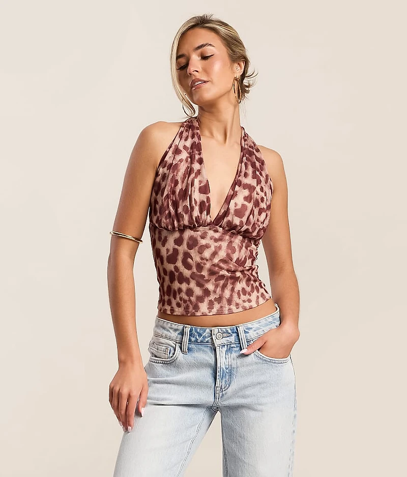 Mesh Halter Tank Top