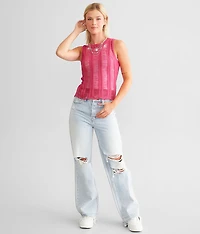 Destructed Sweater Tank Top