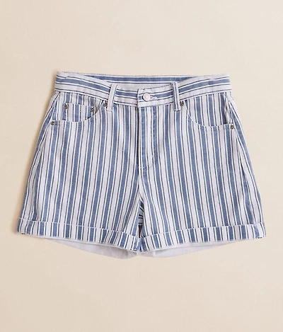 Girls - High Rise Railroad Stretch Cuffed Short