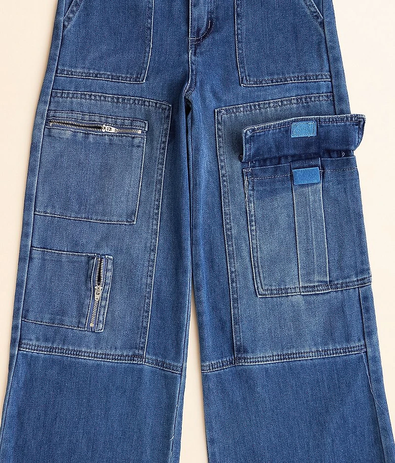 Girls - High Rise Cargo Stretch Jean