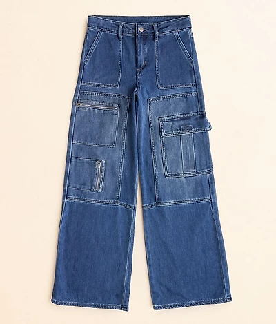 Girls - High Rise Cargo Stretch Jean