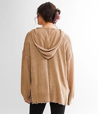 Hooded Cardigan Sweater