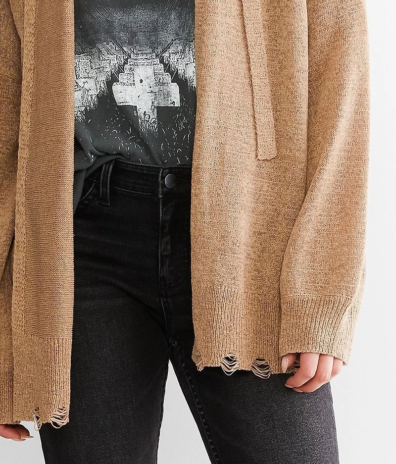 Hooded Cardigan Sweater