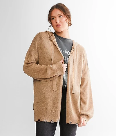 Hooded Cardigan Sweater