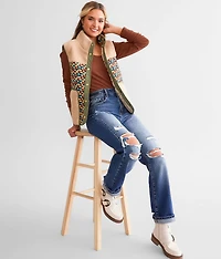 Pieced Sherpa Vest