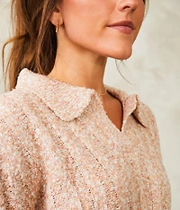 Nubby Collared Sweater