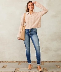 Nubby Collared Sweater