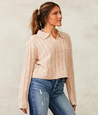 Nubby Collared Sweater
