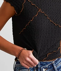 Fitted Crinkle Top