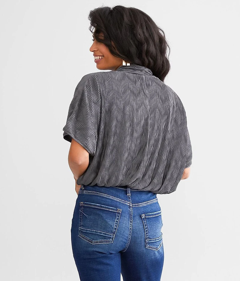 Pleated Bodysuit