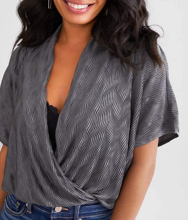 Pleated Bodysuit