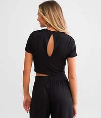 Rib Knit Cropped Top