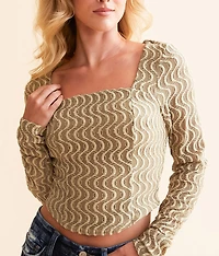 Wavy Textured Top