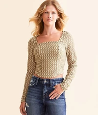 Wavy Textured Top