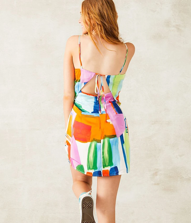 Abstract Mini Dress