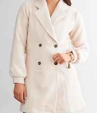 Eyelash Knit Dress Coat