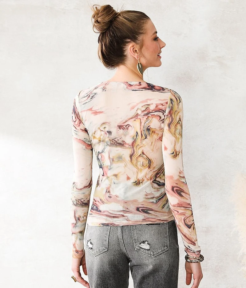 Marble Strappy Top