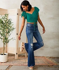 Crinkle Chiffon Top