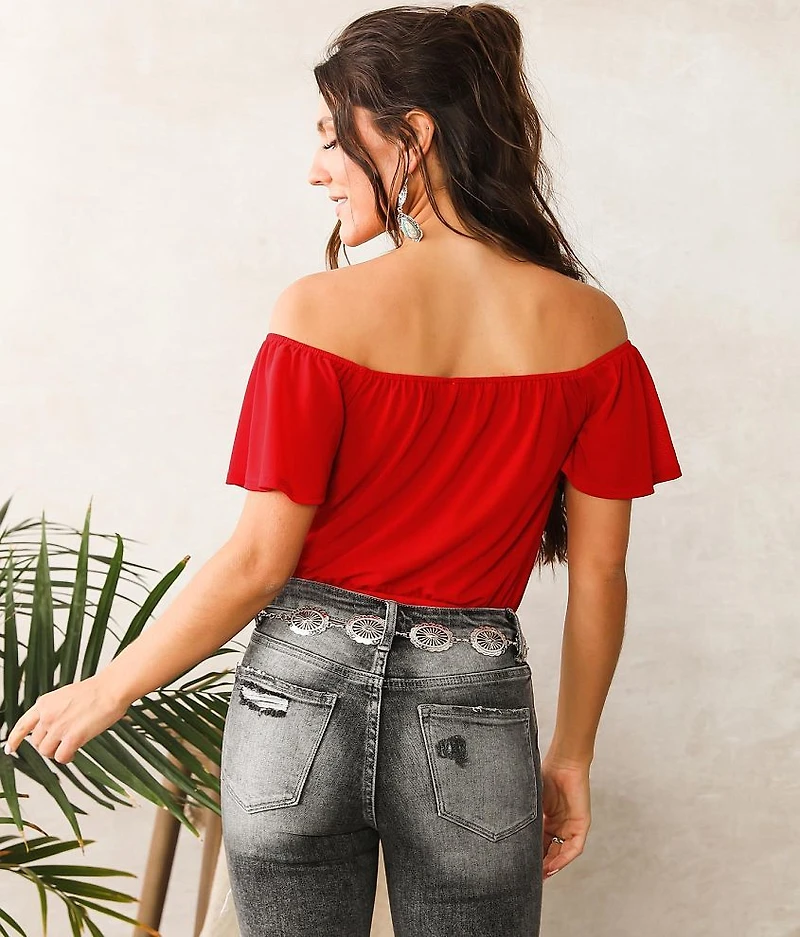 Mesh Surplice V-Wire Bodysuit