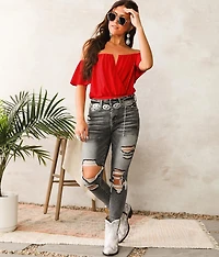 Mesh Surplice V-Wire Bodysuit