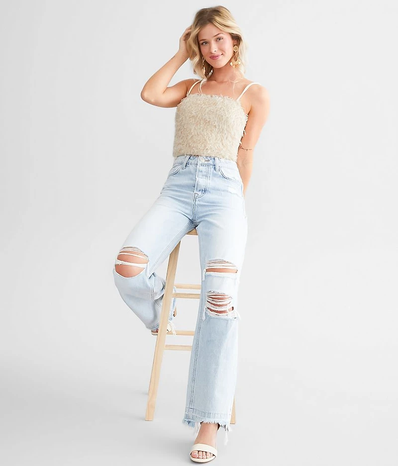Faux Feather Tank Top
