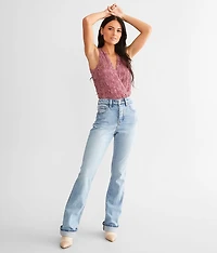 Rosette Surplice Tank Bodysuit